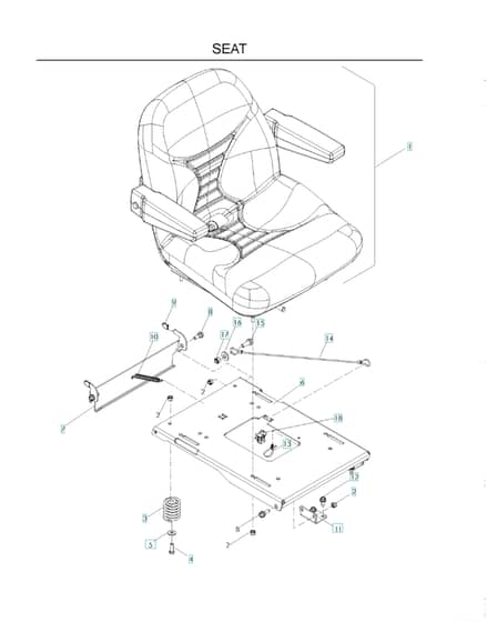 Husqvarna Lz25 C - Seat