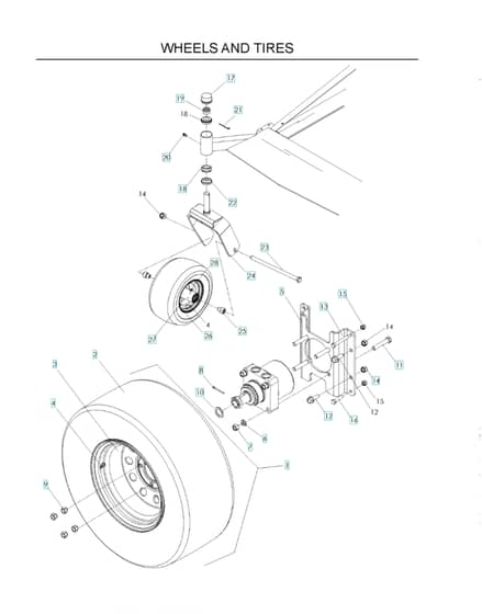 Husqvarna Lz25 C - Wheels & Tyres
