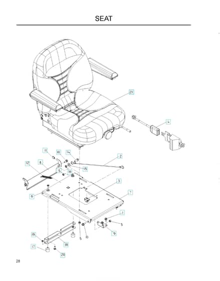 Husqvarna Lz30 C - Seat