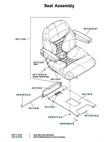 Husqvarna Lz6123 Tlkoa - Seat