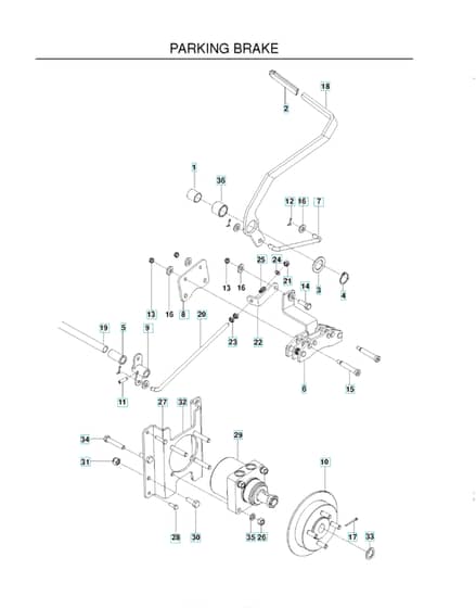 Husqvarna Lz 5225 - Parking Brake