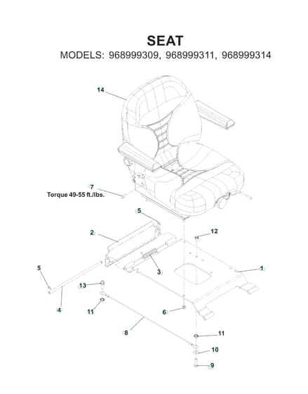 Husqvarna Lz 5227 Txpkoa - Seat