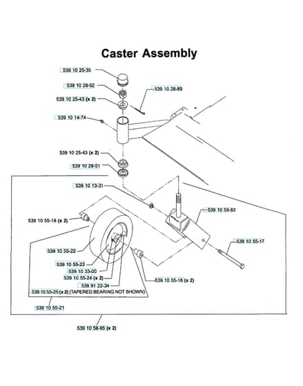 Husqvarna Lz 6123 Ltkoa - Casters