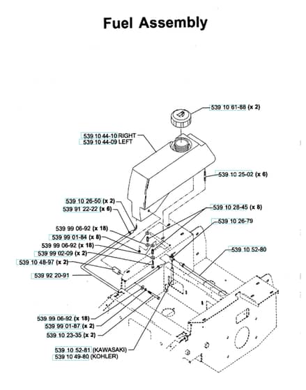Husqvarna Lz 6123 Ltkoa - Fuel System
