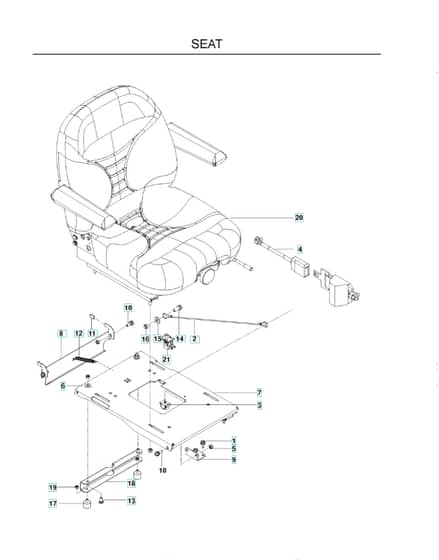 Husqvarna Lzc5227 - Seat