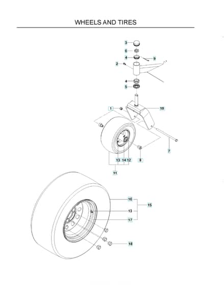 Husqvarna Lzc5227 - Wheels & Tyres