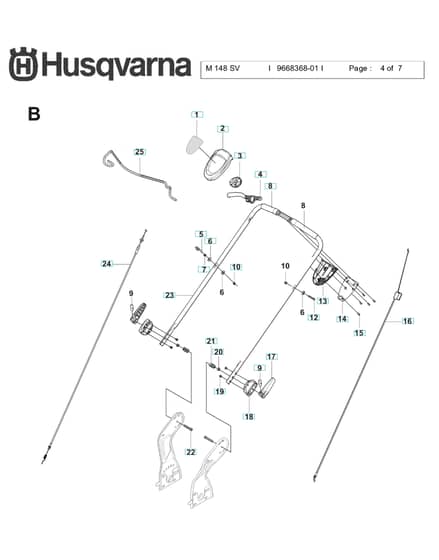 Husqvarna M148SV - Handle & Controls
