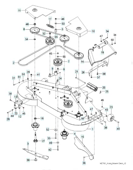 Husqvarna M-Zt61 Bf - Mower Deck & Cutting Deck