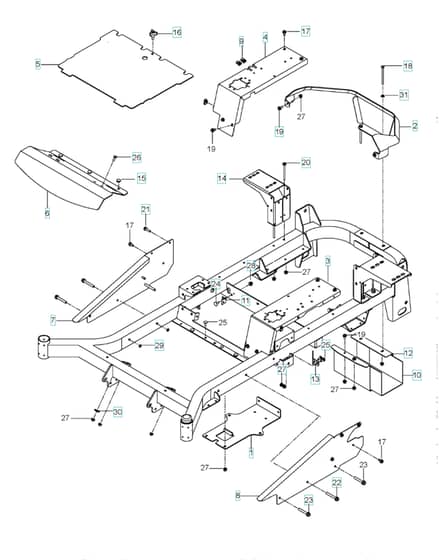 Husqvarna Mz28Zt - Frame
