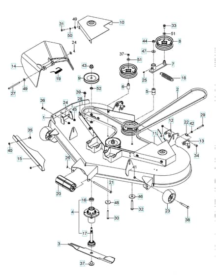 Husqvarna Mz5225 - Mower Deck & Cutting Deck