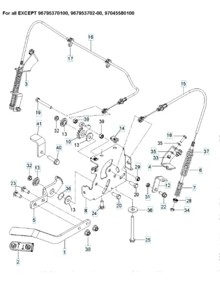Husqvarna Mz54 - Parking Brake 2
