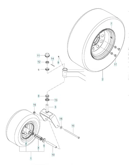 Husqvarna Mz6128Zt - Wheels & Tyres