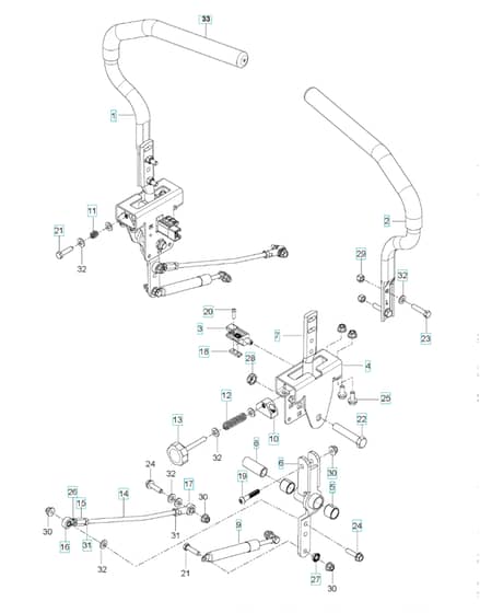 Husqvarna Mz61 - Steering