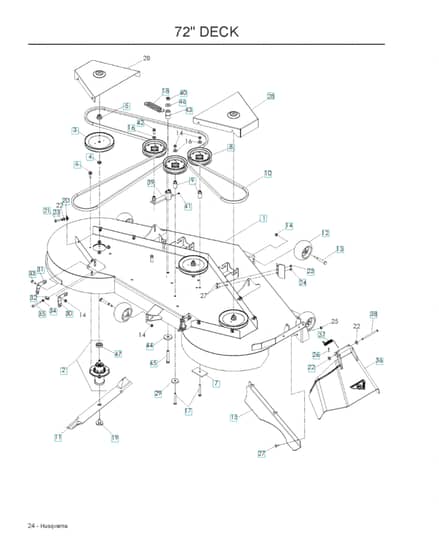 Husqvarna Mz7227 - Mower Deck & Cutting Deck