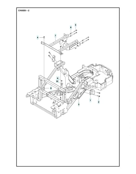Husqvarna P 520D - Chassis & Frame