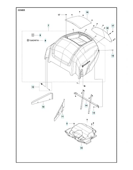 Husqvarna P 520D WITH CABIN - Cover