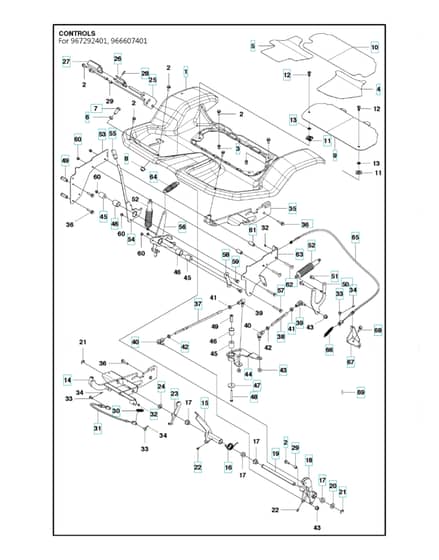 Husqvarna P 525D - Controls 2