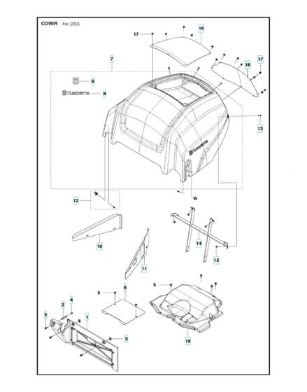 Husqvarna P 525D - Cover