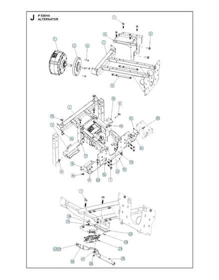 Husqvarna P 535HX - Alternator