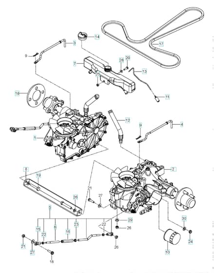 Husqvarna P-Zt26 Bf - Hydraulic Pump