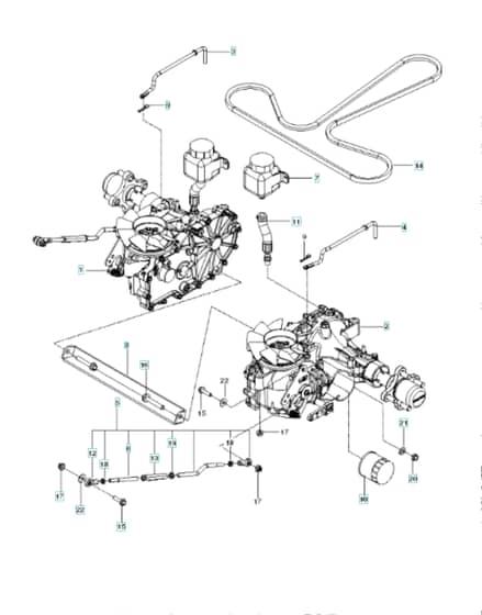 Husqvarna P-Zt4822 Fs - Hydraulic Pump