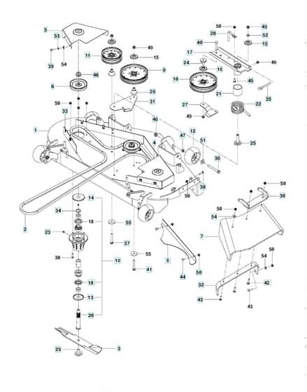 Husqvarna P-Zt4822 Fs - Mower Deck & Cutting Deck