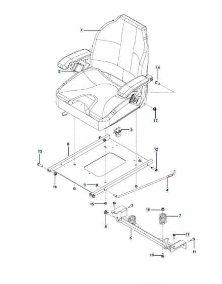 Husqvarna P-Zt6126 Fs - Seat