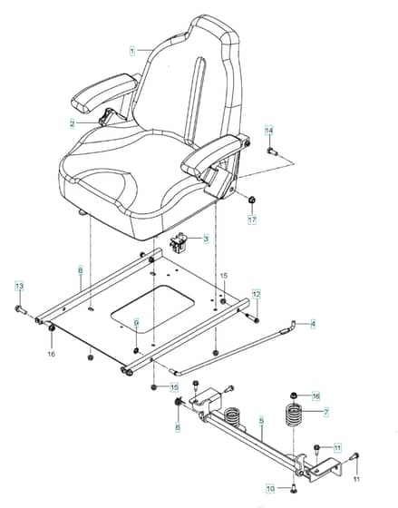 Husqvarna P-Zt 48 - Seat