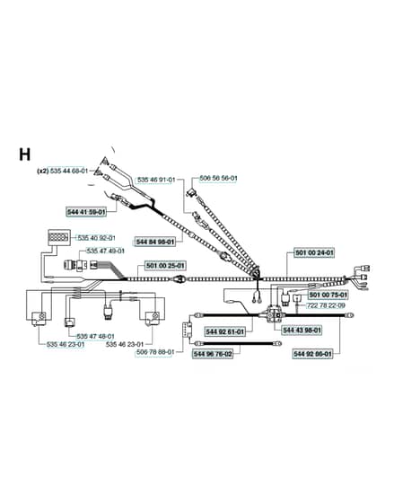 Husqvarna PR18 AWD - Wiring Harness