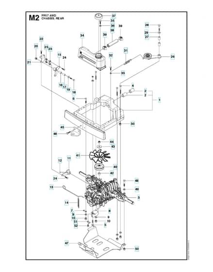 Husqvarna PR 17 AWD - Chassis Rear