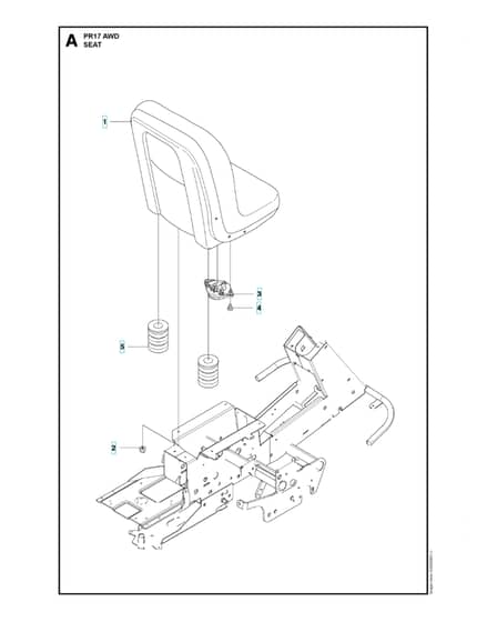 Husqvarna PR 17 AWD - Seat