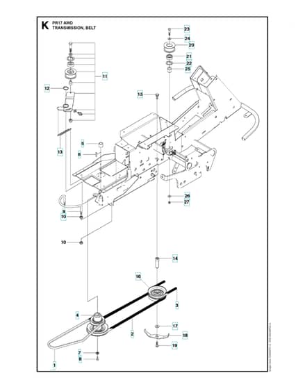 Husqvarna PR 17 AWD - Transmission
