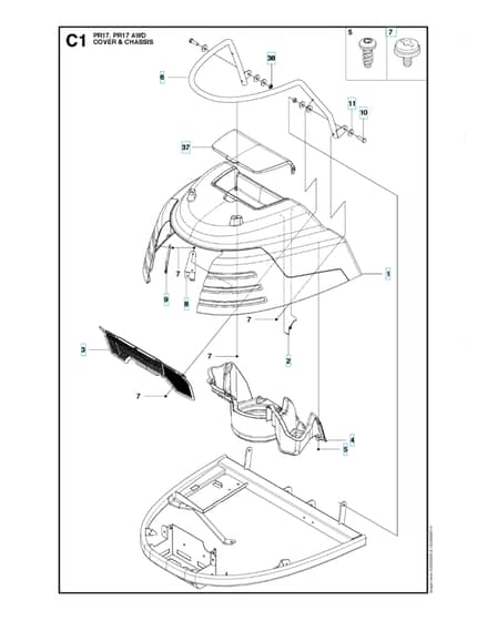 Husqvarna PR 17 - Cover