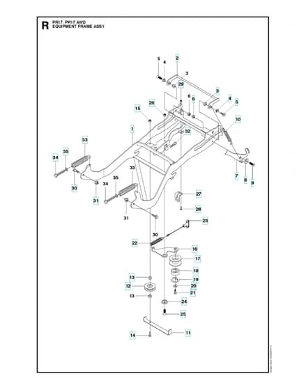 Husqvarna PR 17 - Frame