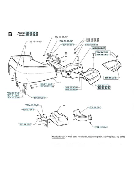 Husqvarna PROFLEX 1200 - Hood