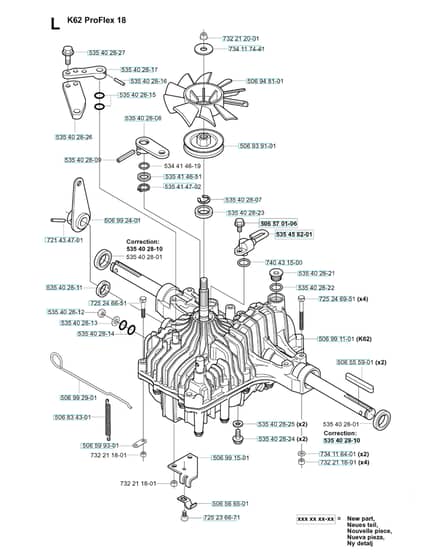 Husqvarna PROFLEX 18 - Transmission