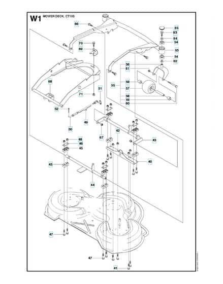 Husqvarna PROFLEX 21 AWD - 103cm Cutting Deck 2