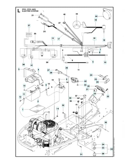 Husqvarna PROFLEX 21 AWD - Electrical