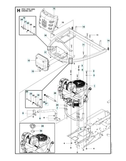 Husqvarna PROFLEX 21 AWD - Engine