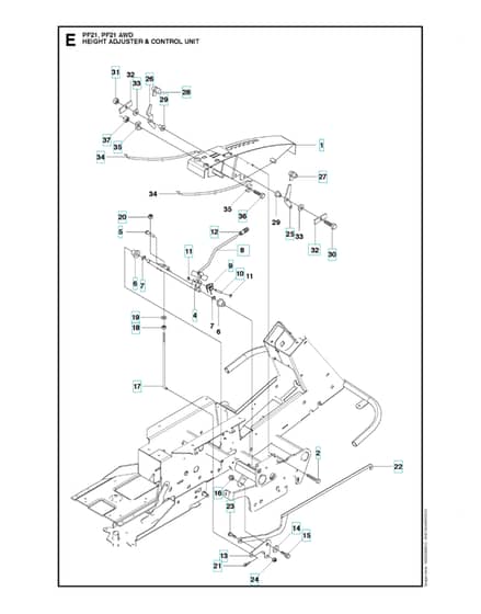 Husqvarna PROFLEX 21 AWD - Height Adjustment