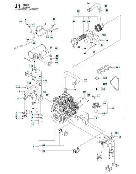 Husqvarna PT 26D - Engine