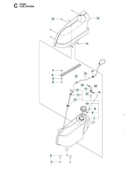 Husqvarna PT 26D - Fuel System
