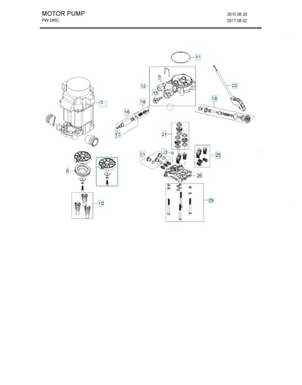 Husqvarna PW 345C - Pump