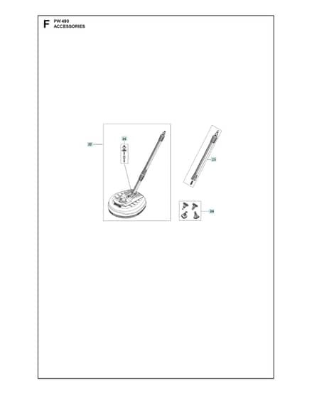 Husqvarna PW 480 - Accessories