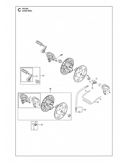 Husqvarna PW 490 - Hose Reel