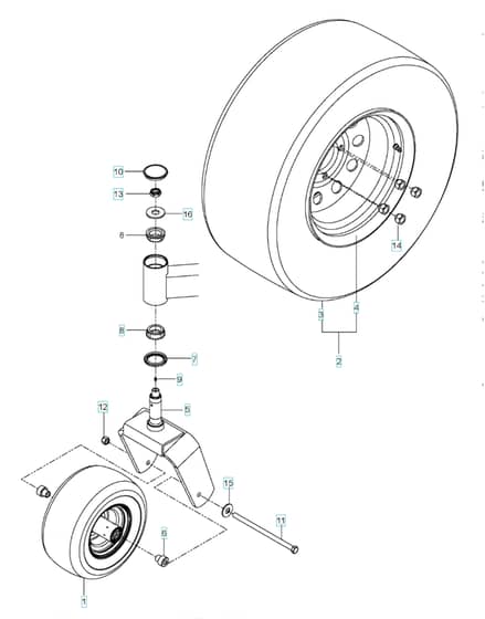 Husqvarna Pz34 Bf - Wheels & Tyres