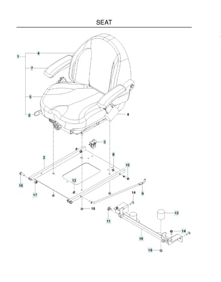 Husqvarna Pz5426 Fx - Seat