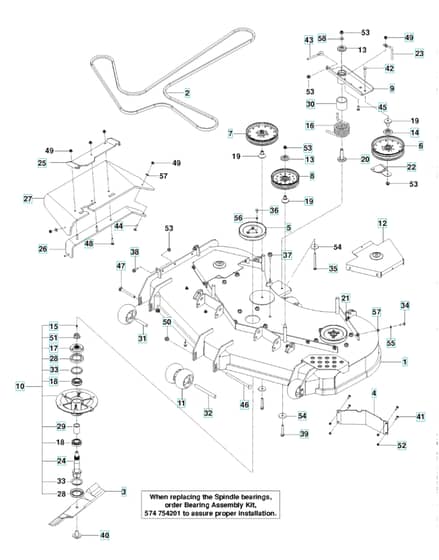 Husqvarna Pz6029 Fx Ca - Mower Deck & Cutting Deck