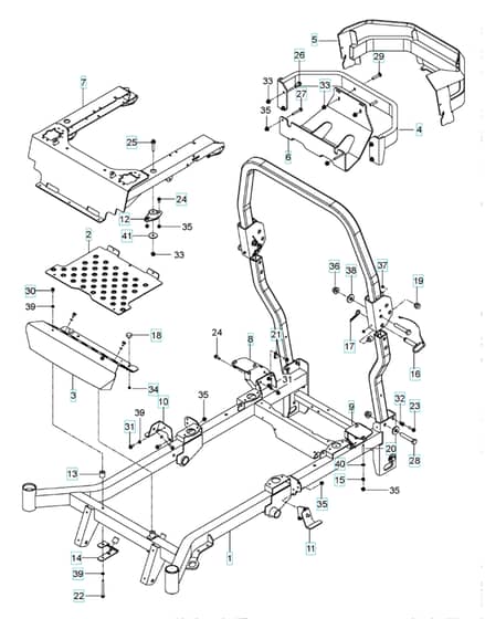Husqvarna Pz6034Fx - Frame