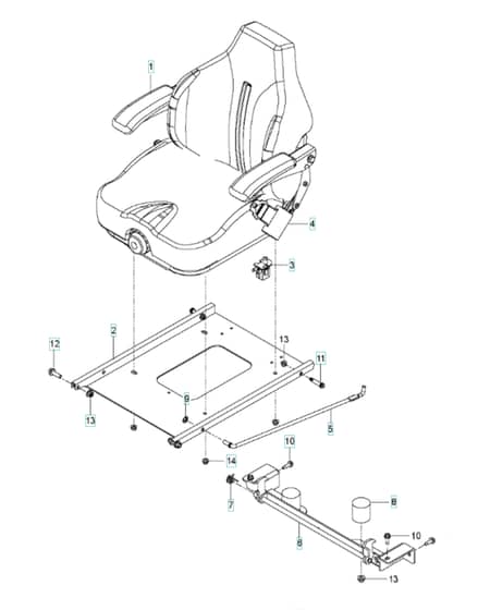 Husqvarna Pz6034Fx - Seat